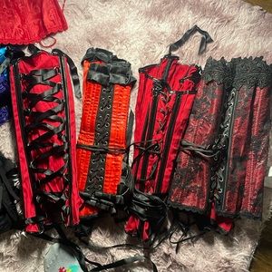 RED Beautiful Vintage FREDERICKS OF HOLLYWOOD